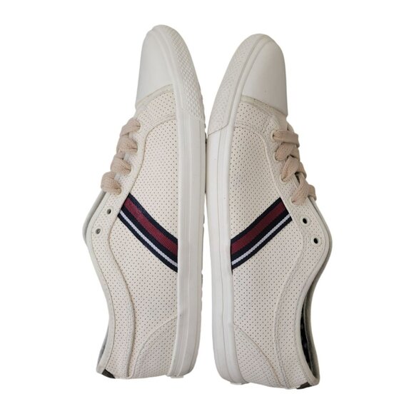 Ben Sherman MADISON Oxford Perforated Beige Lace Up Sneakers Men's Size 9.5 - Picture 5 of 9
